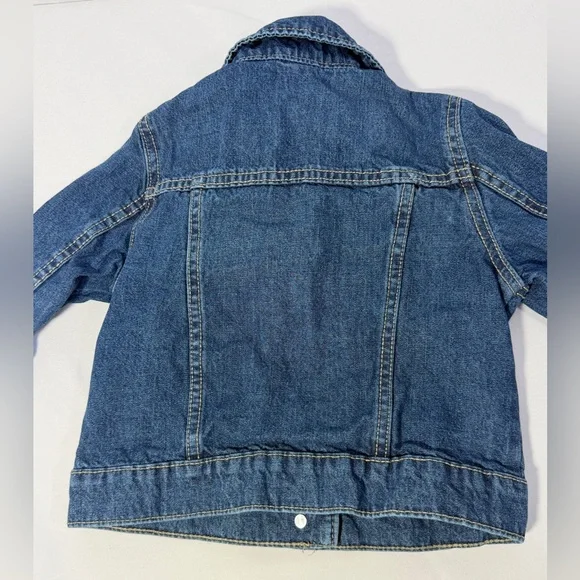 Carter’s Kids Denim Jacket Size 4 Girls Boys Blue Jean Button Front Cotton - Picture 7 of 13